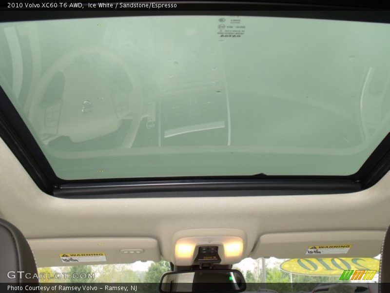 Ice White / Sandstone/Espresso 2010 Volvo XC60 T6 AWD