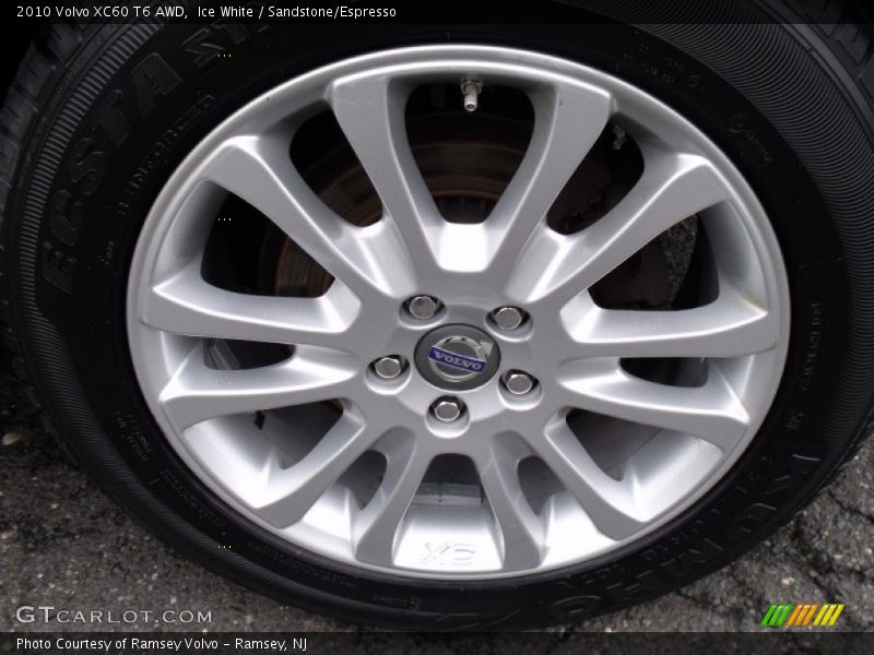 Ice White / Sandstone/Espresso 2010 Volvo XC60 T6 AWD
