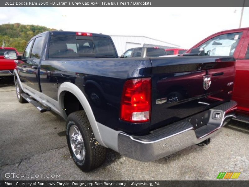 True Blue Pearl / Dark Slate 2012 Dodge Ram 3500 HD Laramie Crew Cab 4x4