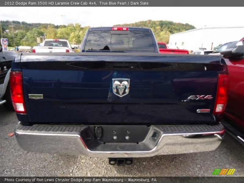 True Blue Pearl / Dark Slate 2012 Dodge Ram 3500 HD Laramie Crew Cab 4x4