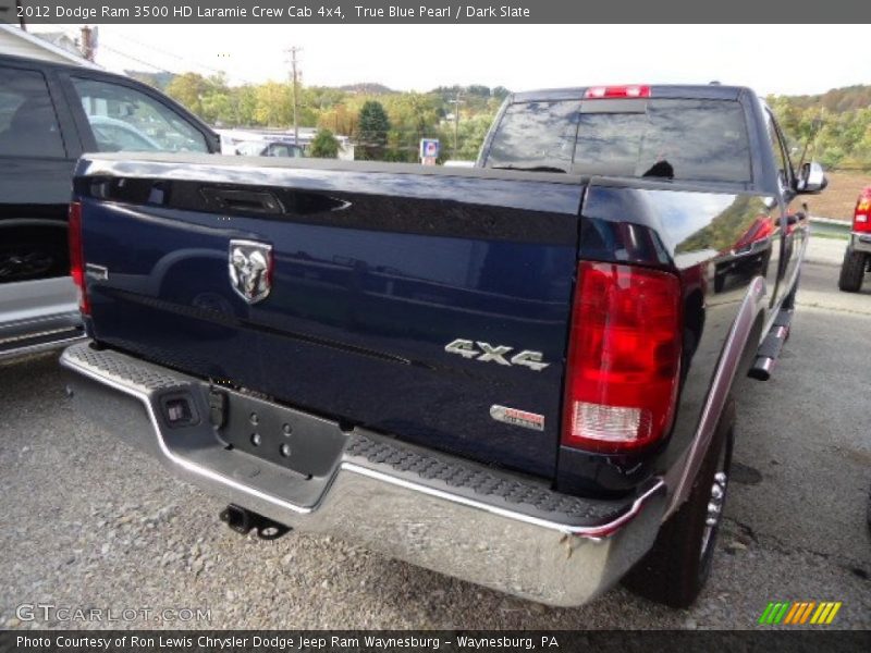 True Blue Pearl / Dark Slate 2012 Dodge Ram 3500 HD Laramie Crew Cab 4x4