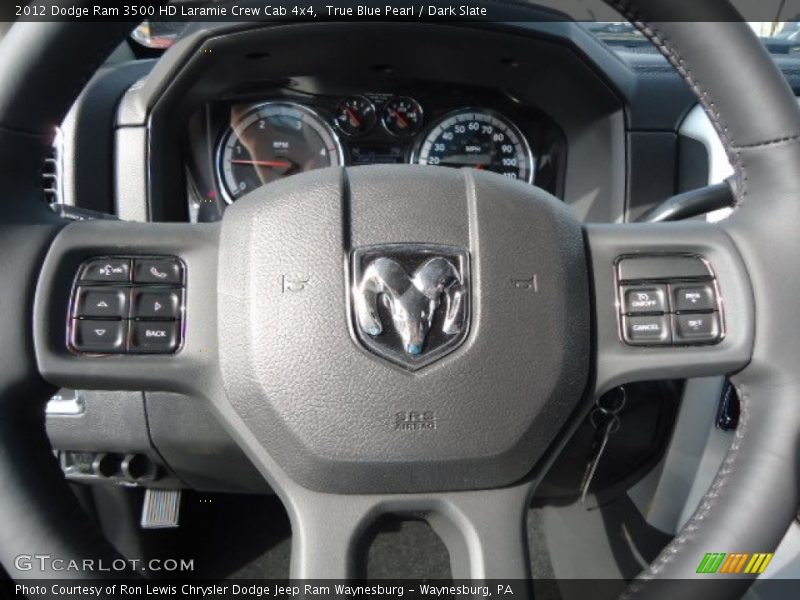  2012 Ram 3500 HD Laramie Crew Cab 4x4 Steering Wheel