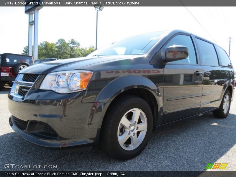Dark Charcoal Pearl / Black/Light Graystone 2012 Dodge Grand Caravan SXT