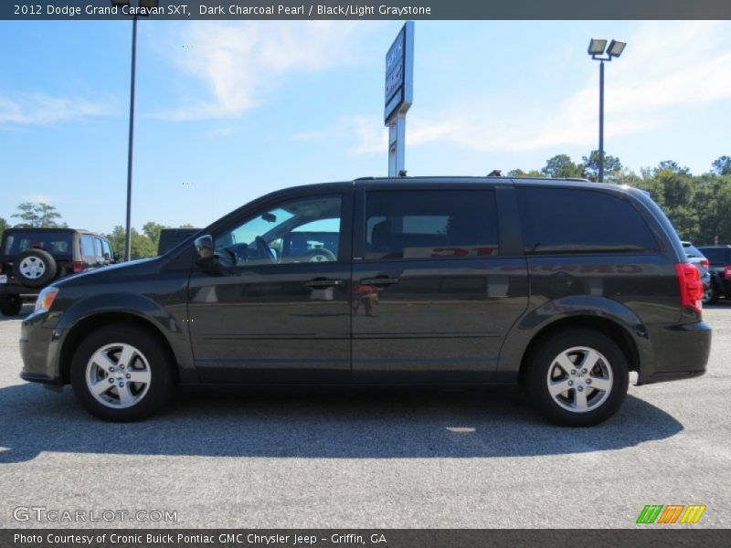 Dark Charcoal Pearl / Black/Light Graystone 2012 Dodge Grand Caravan SXT