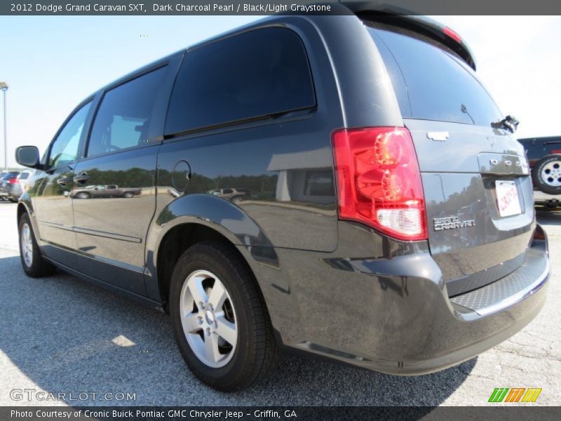 Dark Charcoal Pearl / Black/Light Graystone 2012 Dodge Grand Caravan SXT