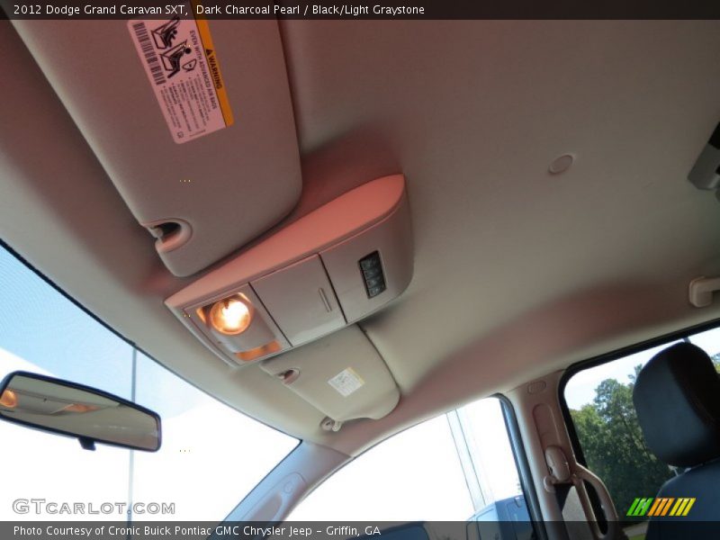 Dark Charcoal Pearl / Black/Light Graystone 2012 Dodge Grand Caravan SXT