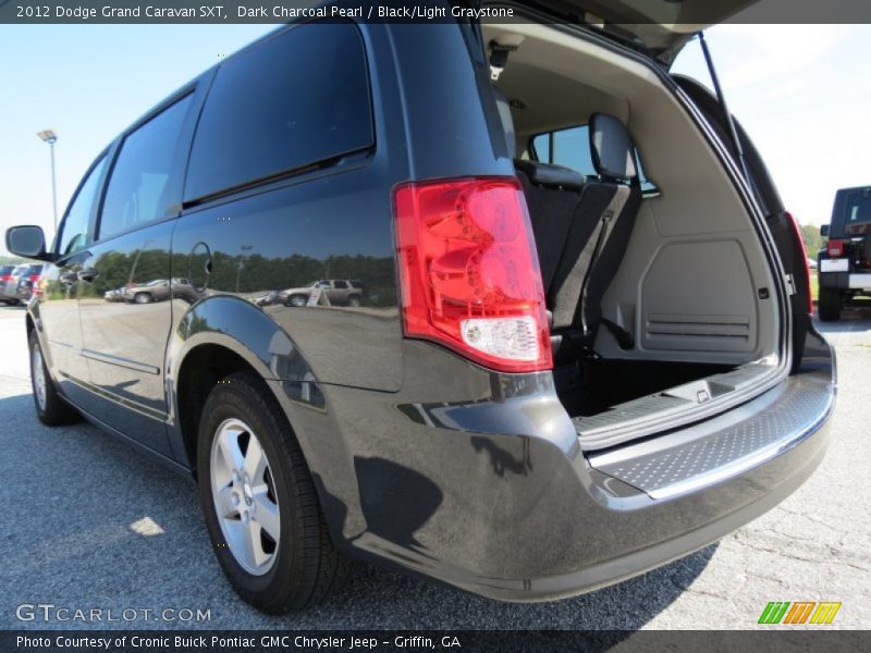 Dark Charcoal Pearl / Black/Light Graystone 2012 Dodge Grand Caravan SXT
