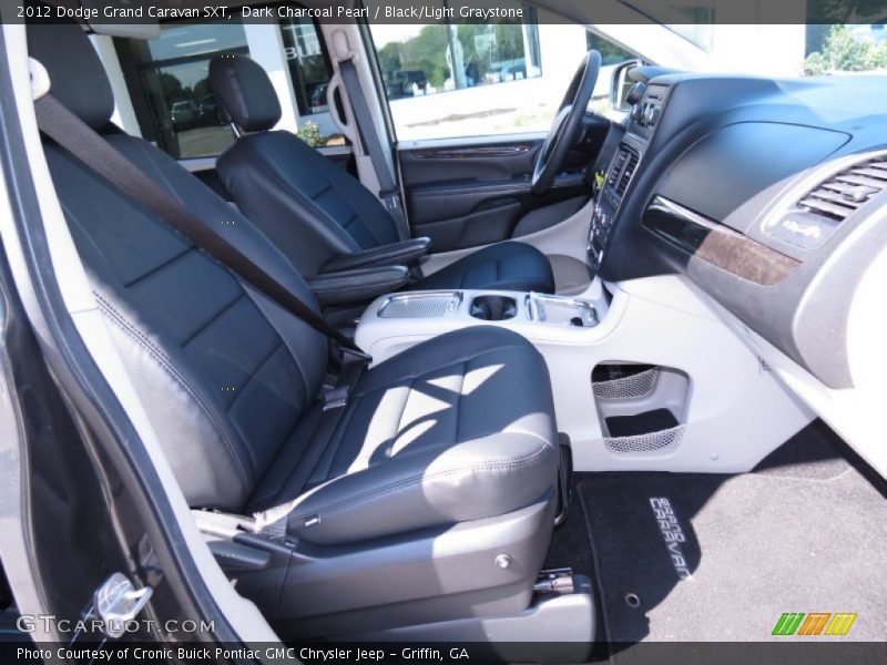 Dark Charcoal Pearl / Black/Light Graystone 2012 Dodge Grand Caravan SXT