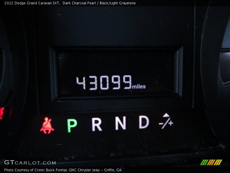 Dark Charcoal Pearl / Black/Light Graystone 2012 Dodge Grand Caravan SXT