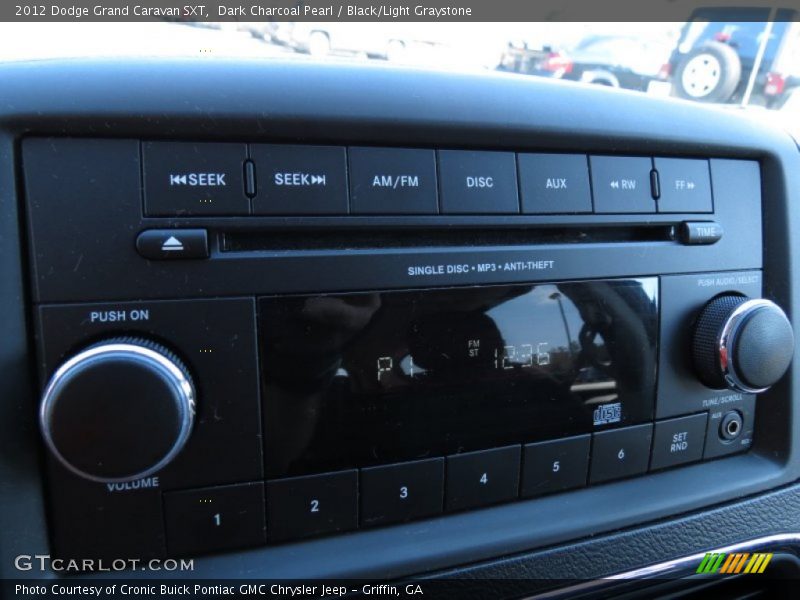 Dark Charcoal Pearl / Black/Light Graystone 2012 Dodge Grand Caravan SXT