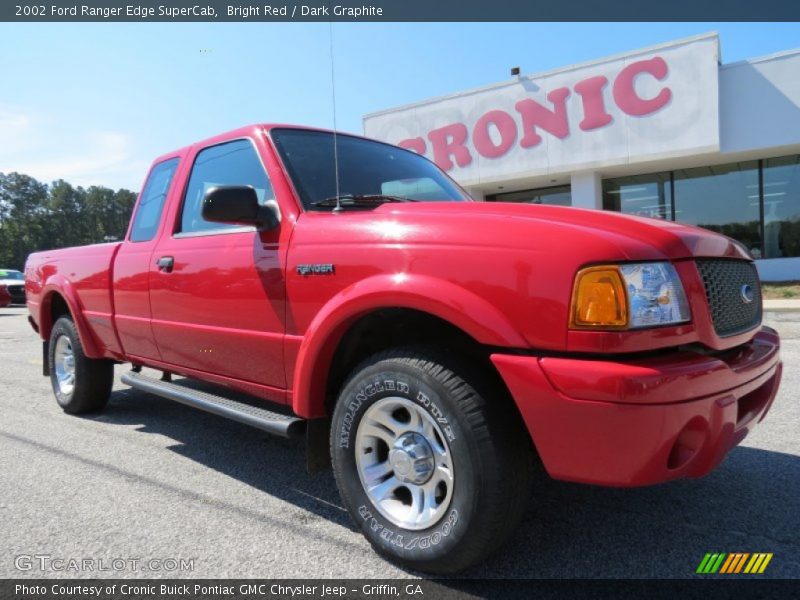 Bright Red / Dark Graphite 2002 Ford Ranger Edge SuperCab