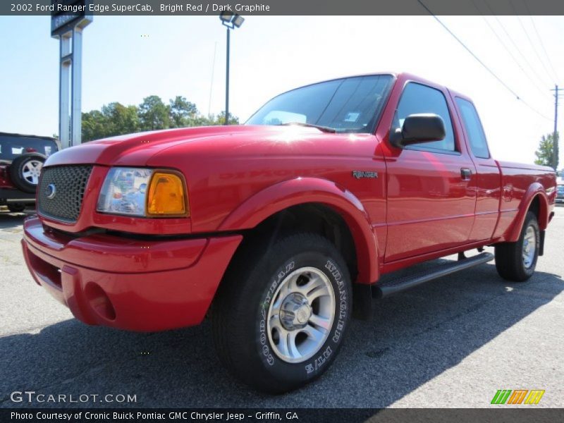 Bright Red / Dark Graphite 2002 Ford Ranger Edge SuperCab