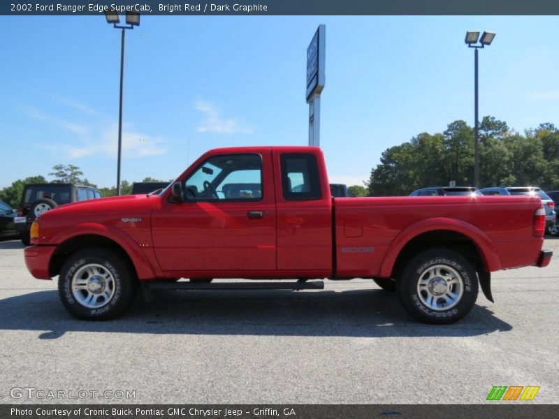 Bright Red / Dark Graphite 2002 Ford Ranger Edge SuperCab