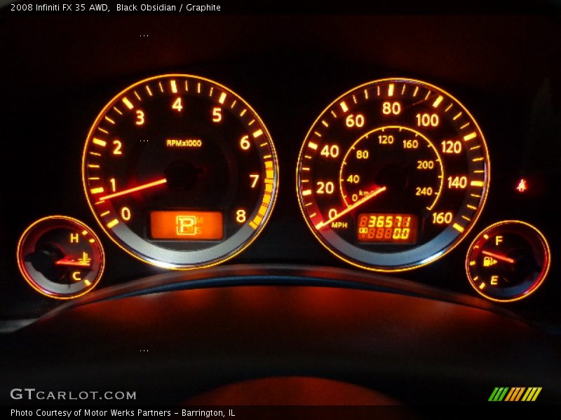 Black Obsidian / Graphite 2008 Infiniti FX 35 AWD