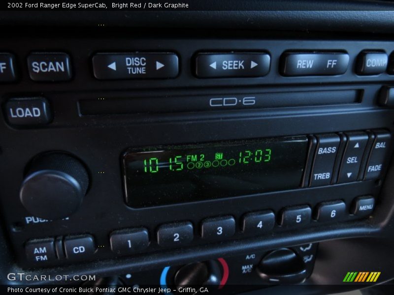 Bright Red / Dark Graphite 2002 Ford Ranger Edge SuperCab