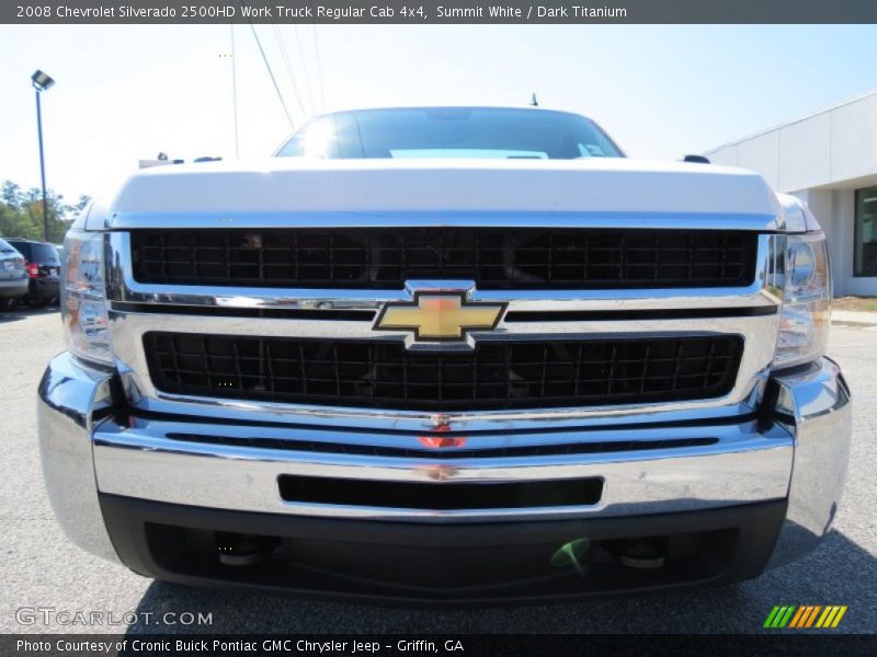Summit White / Dark Titanium 2008 Chevrolet Silverado 2500HD Work Truck Regular Cab 4x4