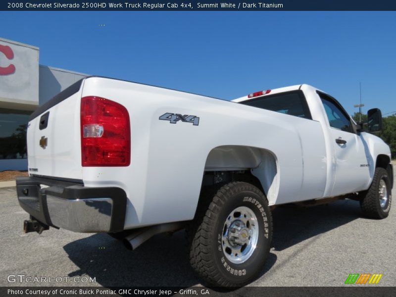 Summit White / Dark Titanium 2008 Chevrolet Silverado 2500HD Work Truck Regular Cab 4x4