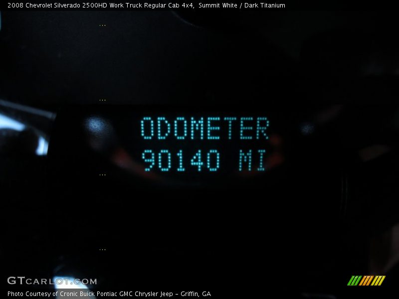 Summit White / Dark Titanium 2008 Chevrolet Silverado 2500HD Work Truck Regular Cab 4x4