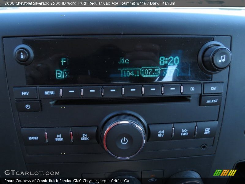 Summit White / Dark Titanium 2008 Chevrolet Silverado 2500HD Work Truck Regular Cab 4x4