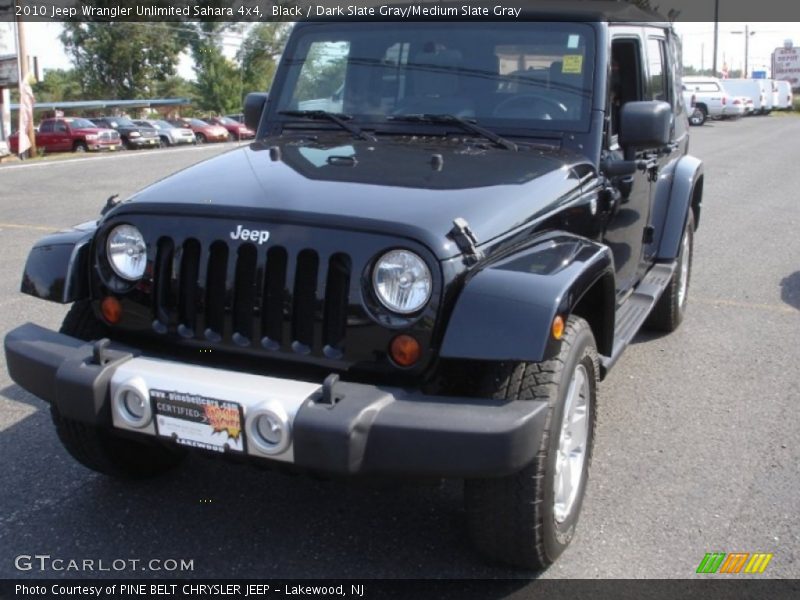 Black / Dark Slate Gray/Medium Slate Gray 2010 Jeep Wrangler Unlimited Sahara 4x4