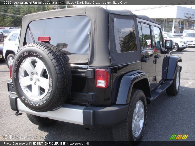 Black / Dark Slate Gray/Medium Slate Gray 2010 Jeep Wrangler Unlimited Sahara 4x4