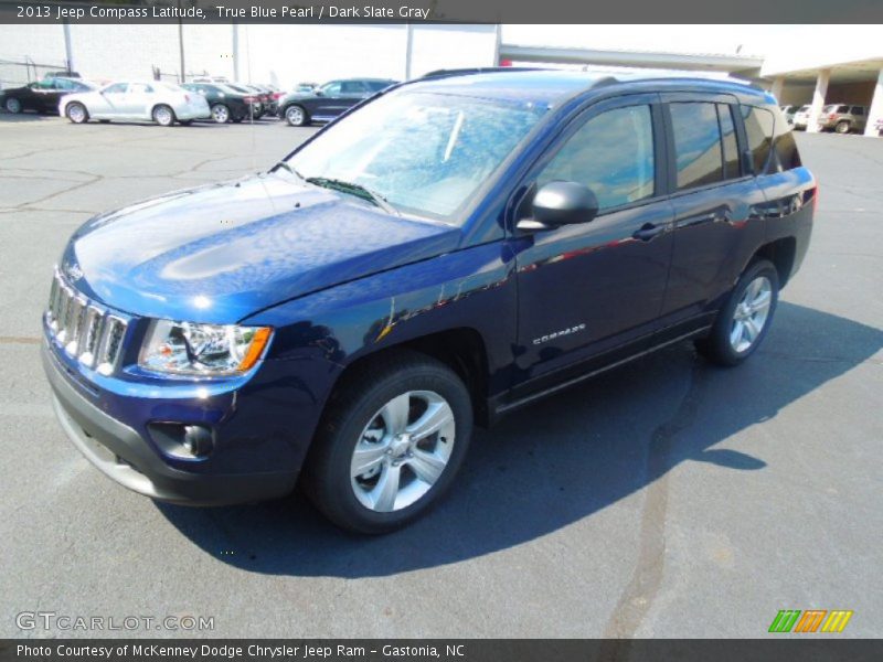 True Blue Pearl / Dark Slate Gray 2013 Jeep Compass Latitude