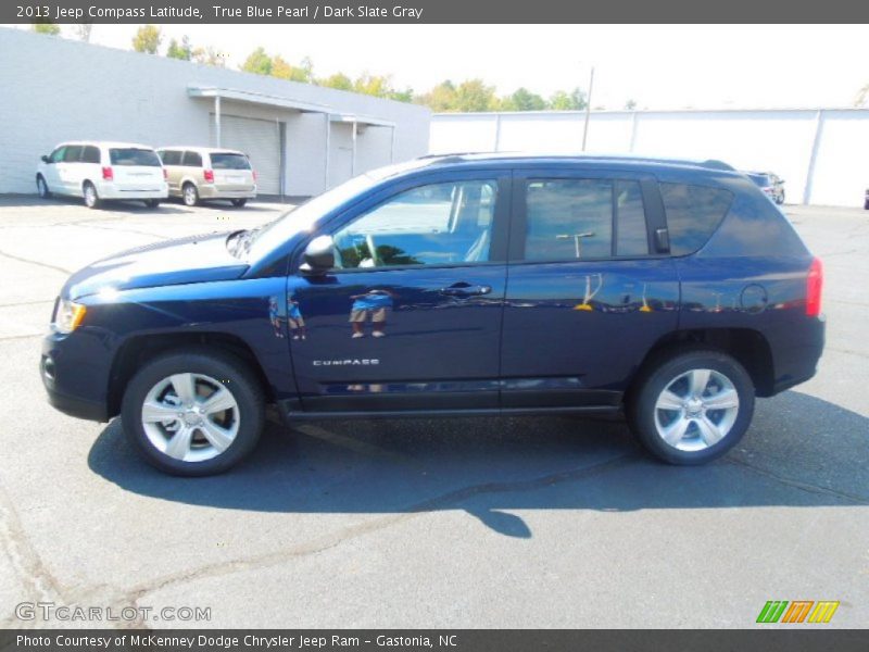 True Blue Pearl / Dark Slate Gray 2013 Jeep Compass Latitude