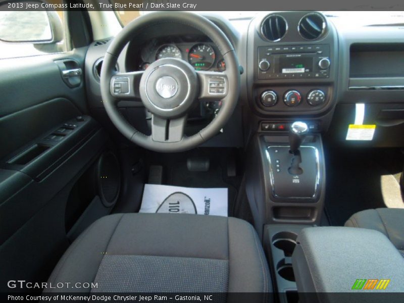 True Blue Pearl / Dark Slate Gray 2013 Jeep Compass Latitude