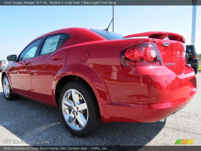 Redline 2-Coat Pearl / Black/Light Frost Beige 2013 Dodge Avenger SXT V6