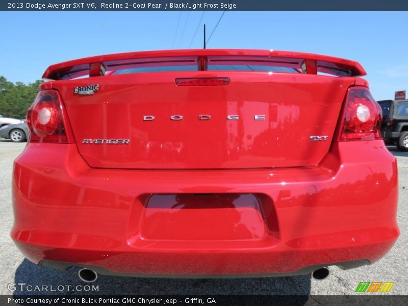 Redline 2-Coat Pearl / Black/Light Frost Beige 2013 Dodge Avenger SXT V6