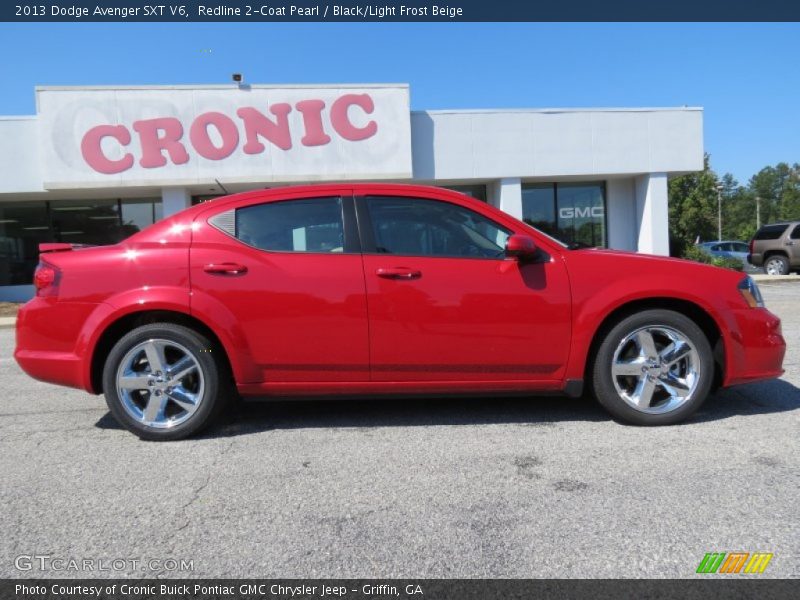 Redline 2-Coat Pearl / Black/Light Frost Beige 2013 Dodge Avenger SXT V6