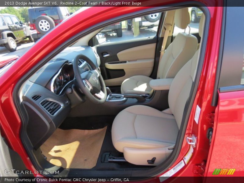 Redline 2-Coat Pearl / Black/Light Frost Beige 2013 Dodge Avenger SXT V6
