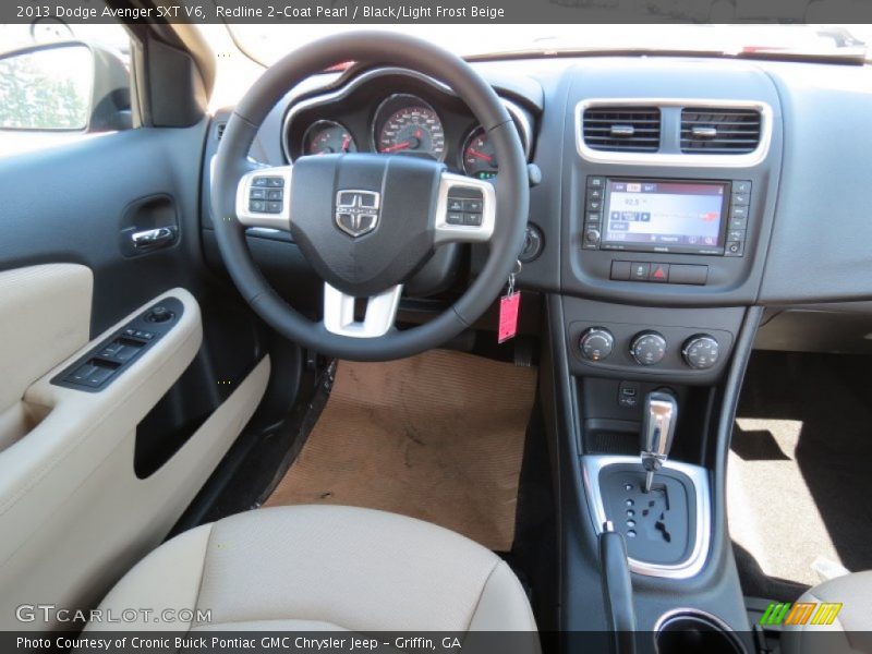 Redline 2-Coat Pearl / Black/Light Frost Beige 2013 Dodge Avenger SXT V6