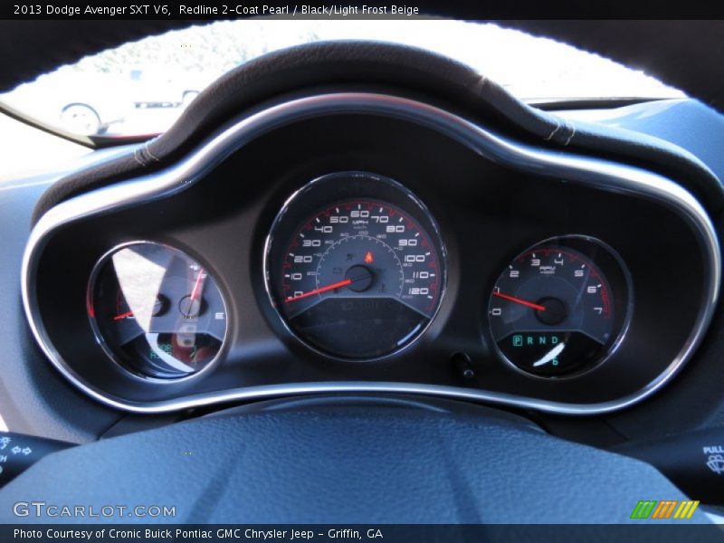 Redline 2-Coat Pearl / Black/Light Frost Beige 2013 Dodge Avenger SXT V6