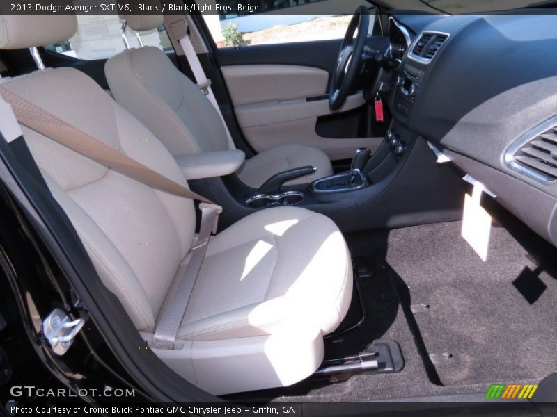 Black / Black/Light Frost Beige 2013 Dodge Avenger SXT V6