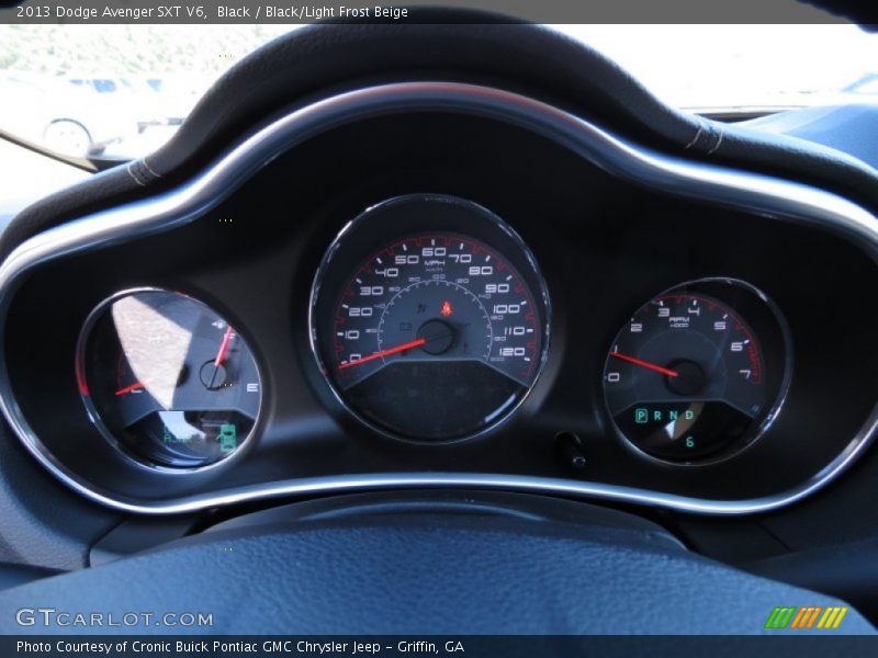 Black / Black/Light Frost Beige 2013 Dodge Avenger SXT V6