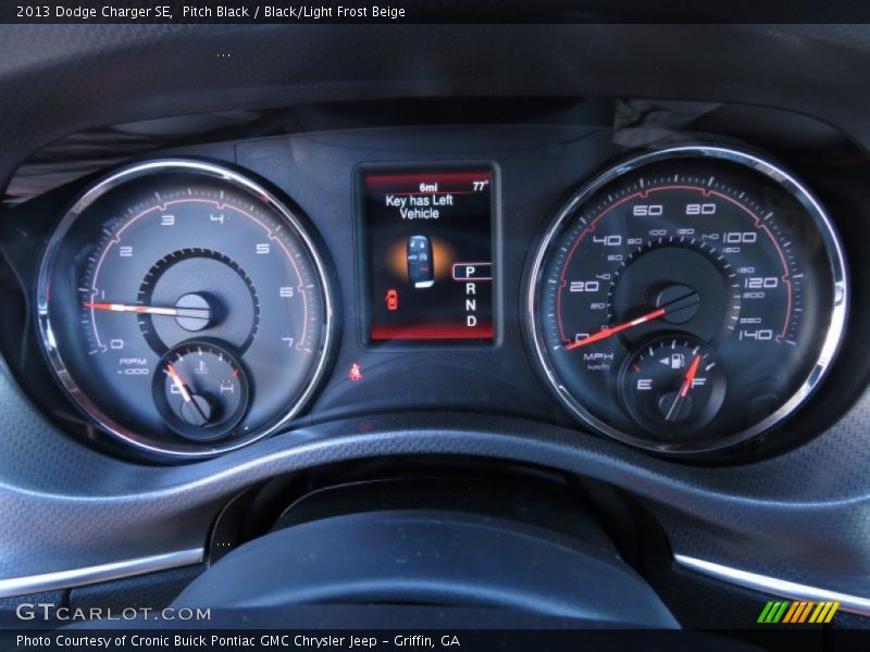 Pitch Black / Black/Light Frost Beige 2013 Dodge Charger SE