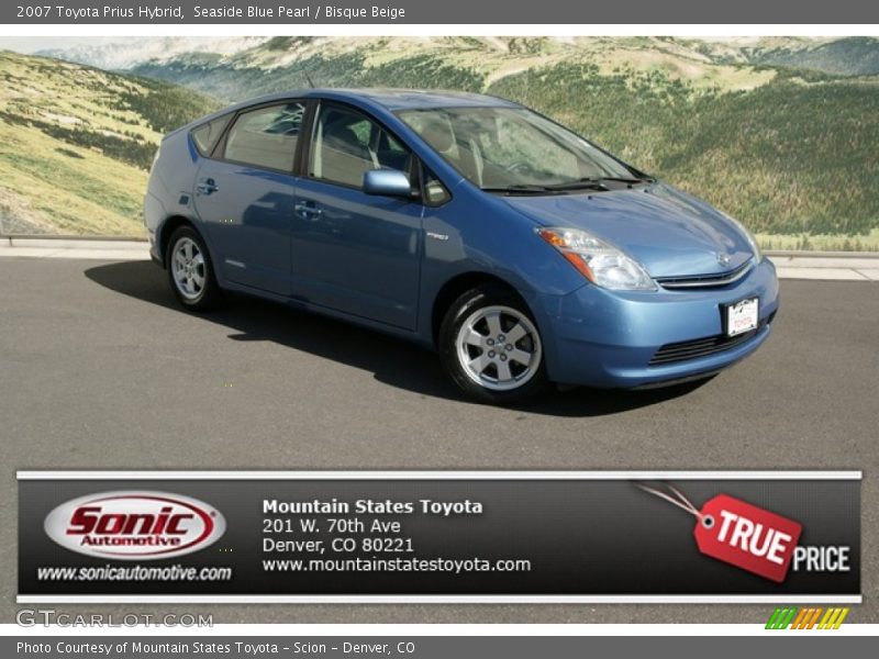 Seaside Blue Pearl / Bisque Beige 2007 Toyota Prius Hybrid