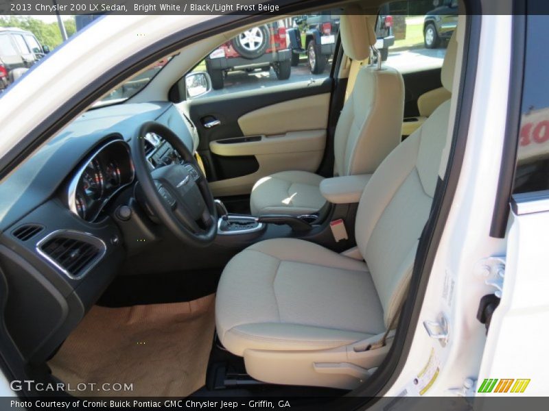  2013 200 LX Sedan Black/Light Frost Beige Interior