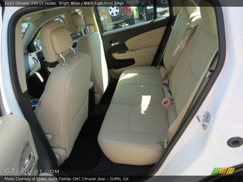 Bright White / Black/Light Frost Beige 2013 Chrysler 200 LX Sedan