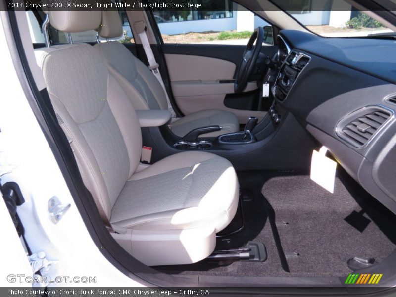 Bright White / Black/Light Frost Beige 2013 Chrysler 200 LX Sedan