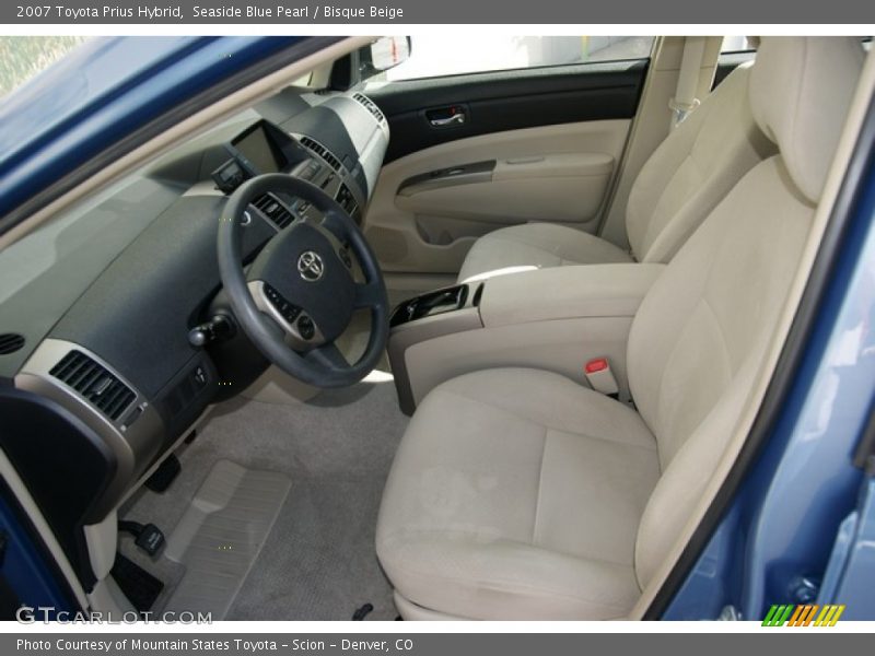 Seaside Blue Pearl / Bisque Beige 2007 Toyota Prius Hybrid