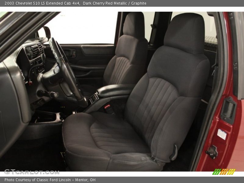Dark Cherry Red Metallic / Graphite 2003 Chevrolet S10 LS Extended Cab 4x4