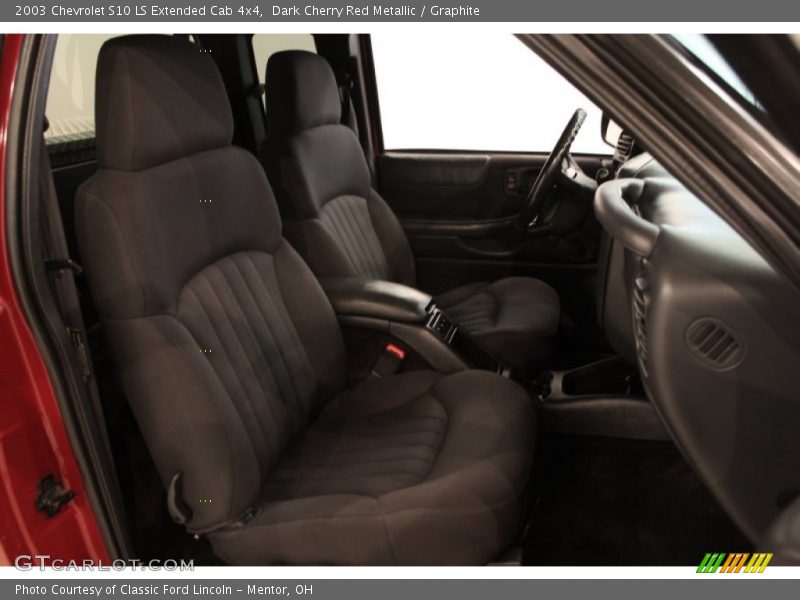 Dark Cherry Red Metallic / Graphite 2003 Chevrolet S10 LS Extended Cab 4x4