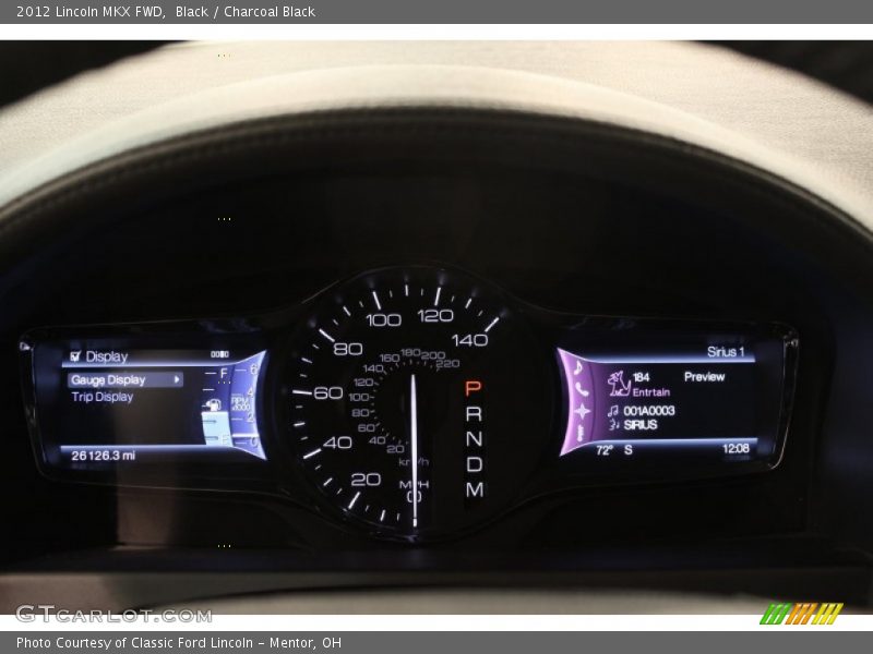 Black / Charcoal Black 2012 Lincoln MKX FWD