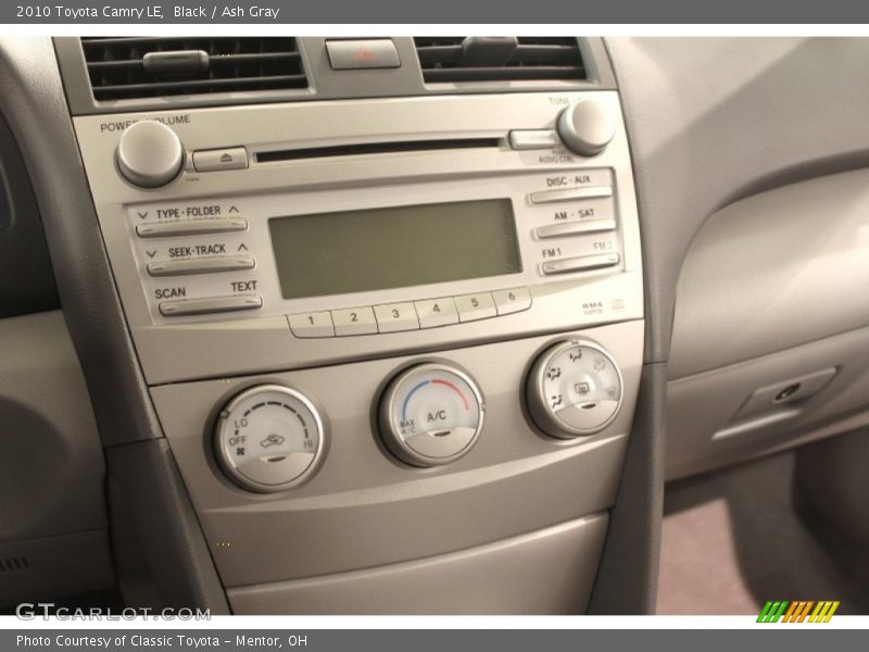 Black / Ash Gray 2010 Toyota Camry LE