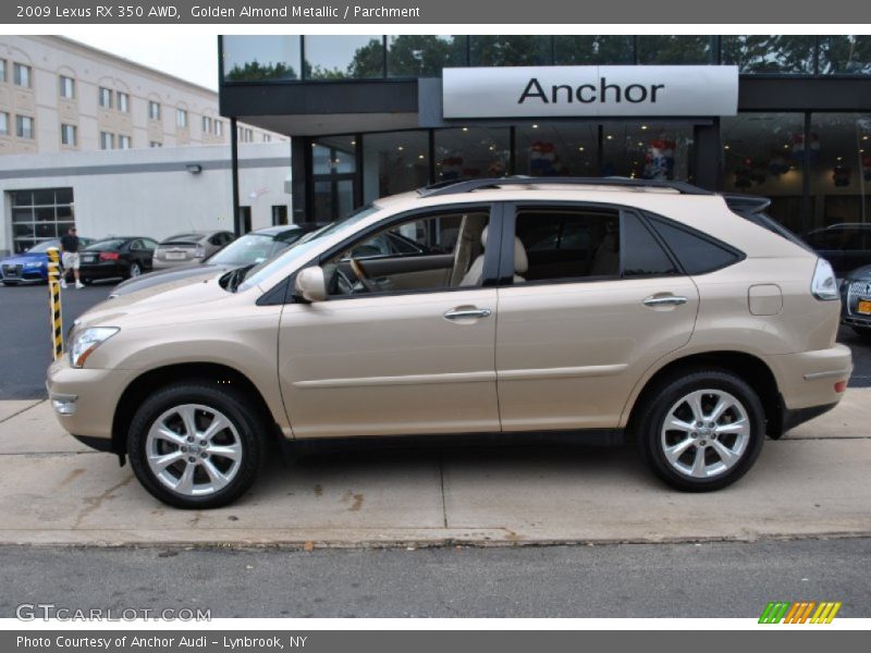 Golden Almond Metallic / Parchment 2009 Lexus RX 350 AWD