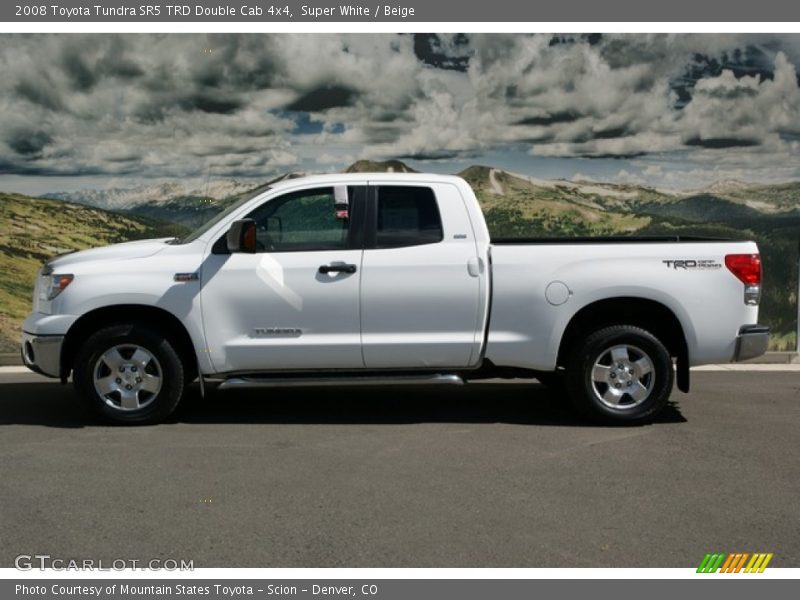 Super White / Beige 2008 Toyota Tundra SR5 TRD Double Cab 4x4