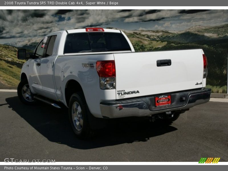 Super White / Beige 2008 Toyota Tundra SR5 TRD Double Cab 4x4