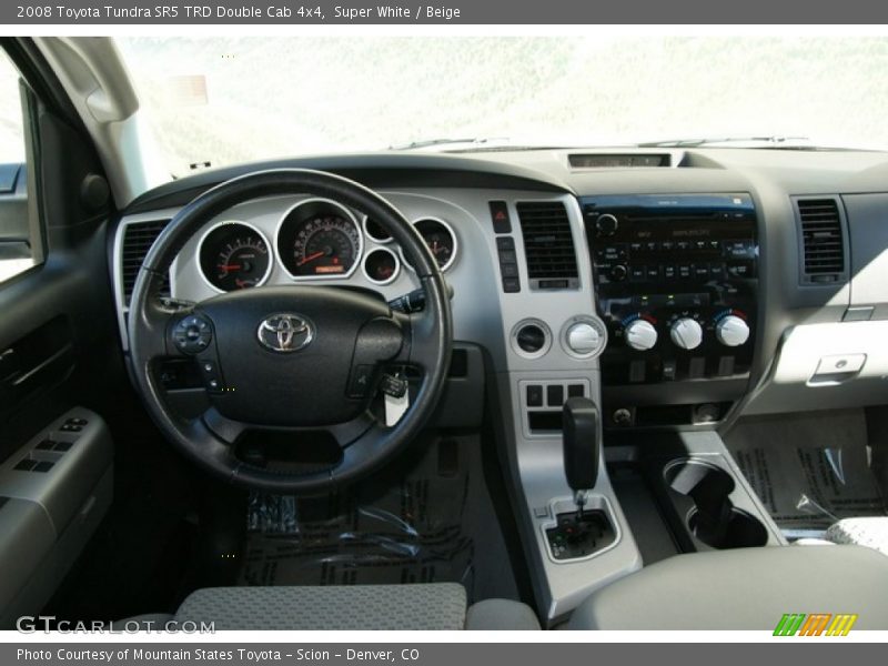 Super White / Beige 2008 Toyota Tundra SR5 TRD Double Cab 4x4